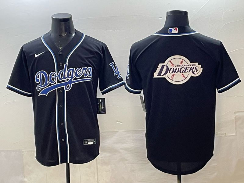 Men 2025 Nike Los Angeles Dodgers Blank Black MLB Jersey style 0013